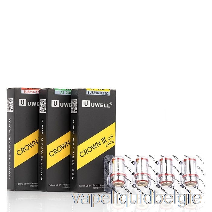 Vape-vloeistof Uwell Crown 3 Iii Vervangende Spoelen 0,23 Ohm Mesh-spoelen